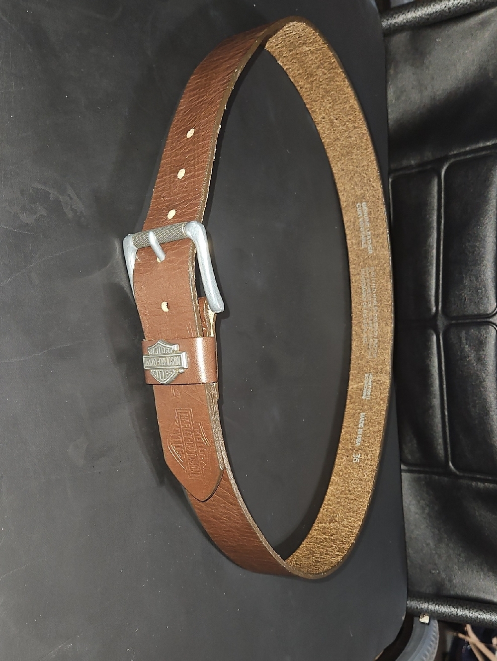 Harley-Davidson Men’s Brown Leather Belt Size 36